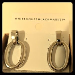 White House Black market silver earrings